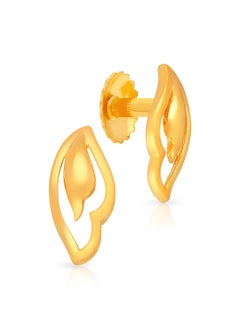 Malabar Gold and Diamonds 22k 916 Purity Gold Studs Earrings for Women DZER408Y  - Image 1