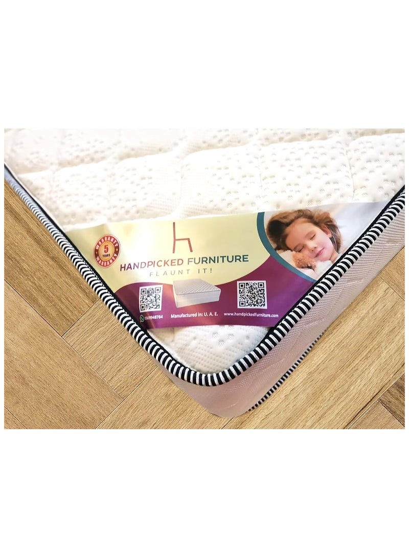 Handpicked Furniture Medium Firm Bonnel Spring Mattress with Edge Support and Soft Knitted Fabric, Perfect Balance of Bounce and Comfort, Medium Sinking Feel, Reversable Mattress 23cm thickness - Image 2