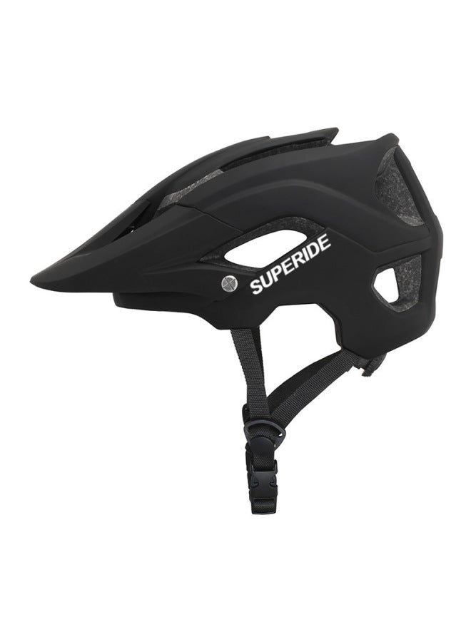 Black Superide Cycling Helmet One-piece Mountain Bike Helmet