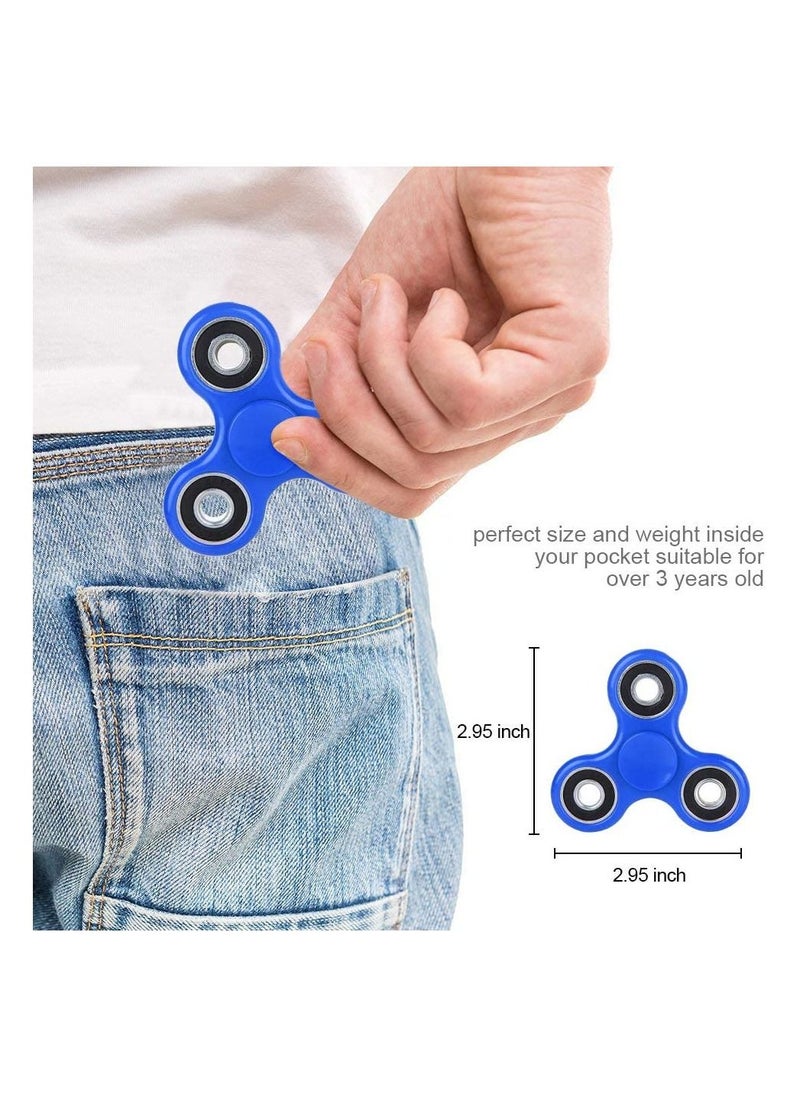 Generic - 10PCS Hand Fidget Spinners Toy for ADHD Anxiety Toys Relief Stress Reducer for Kids and Adults Finger Hand Spinner Toys Gift-Color Random - Image 1