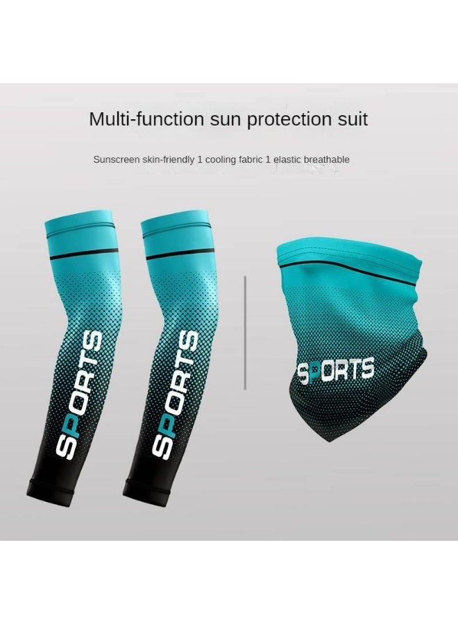 Ice Silk Sun Protection Cooling Sleeves Summer Outdoor Cycling Fishing Arm Guards Cool Arm Sleeves - Image 2
