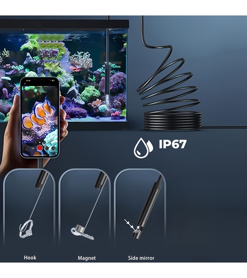 Sewer Inspection Endoscope With Lighting 5m For Wall Drainage Pipes And Vehicles - Image 5