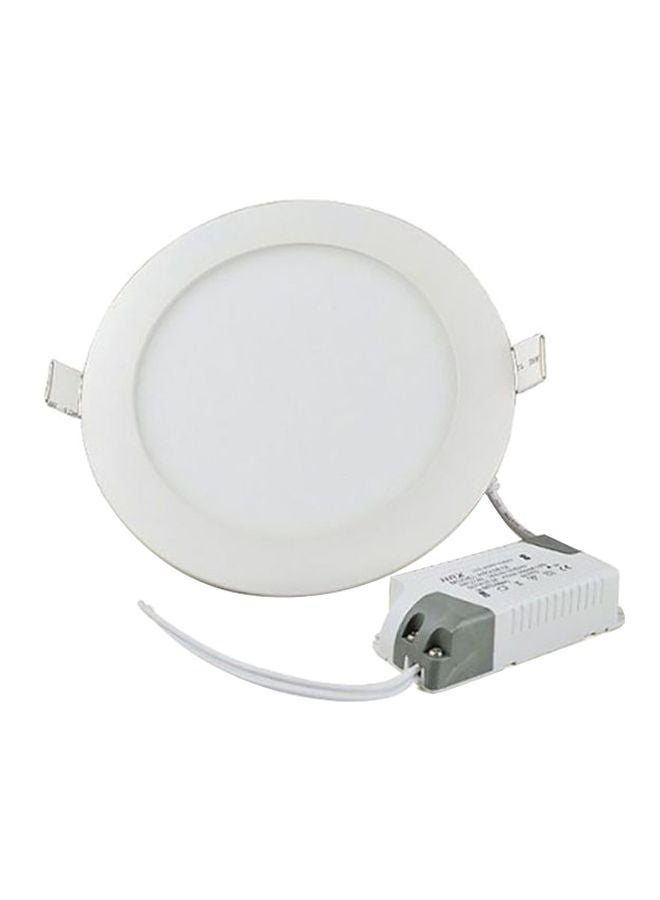 Loquat 12W Round LED Recessed Ceiling Panel Light White 5x17centimeter 