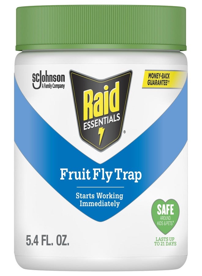Raid Essentials Fruit Fly Trap for Indoors, Made with Essential Oils, Child and Pet Safe, 5.4 oz - Image 1