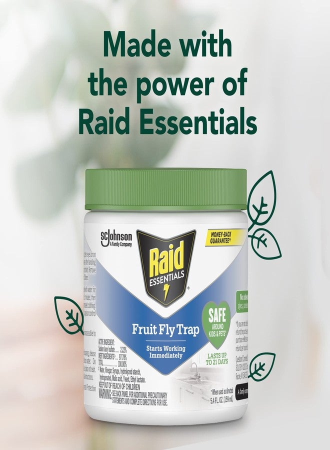 Raid Essentials Fruit Fly Trap for Indoors, Made with Essential Oils, Child and Pet Safe, 5.4 oz - Image 5