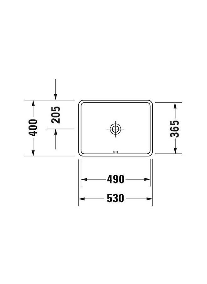 Duravit - Duravit Basin Under Marble 49 Stark 3 White - Image 1