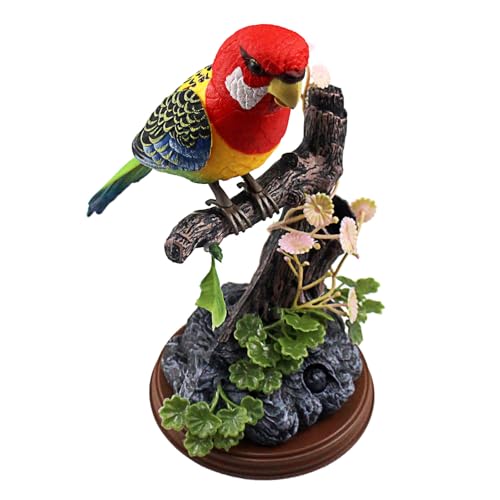 Tipmant Talking Parrots Birds Toys Electronic Animal Pets Office Home Room Decoration Recording Playback Function Kids Birthday Gifts Single Bird - Image 1