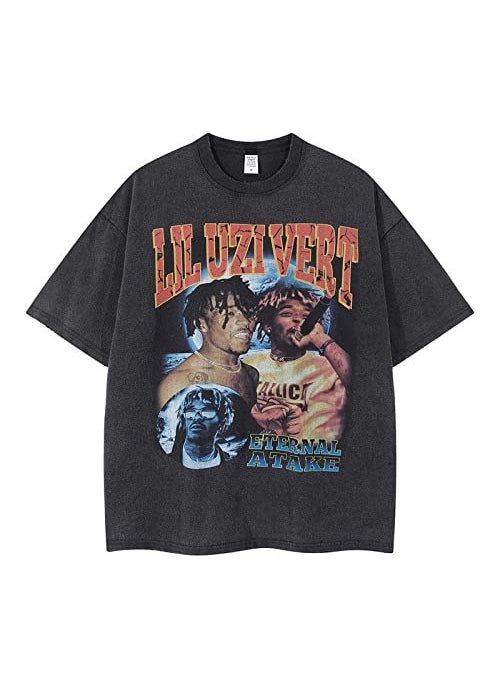 Generic - New Anime Printed T-shirt Short Sleeves 220g Cotton Men Womens Top Dull Black Crew Neck Anime Shirt 76 - Image 1
