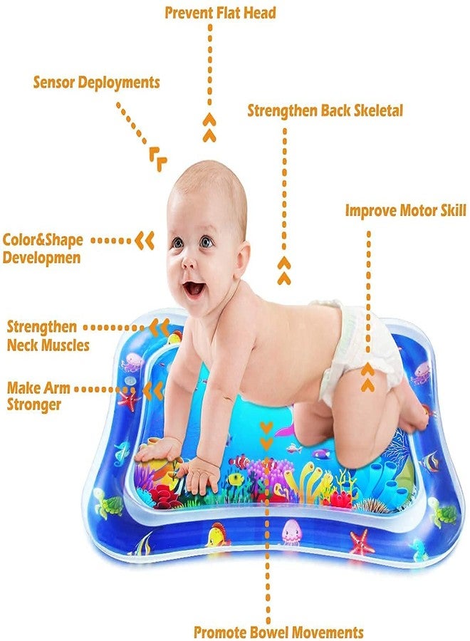Muej Water Play Mat for Babies 3 Months & Above Inflatable Tummy Time Leakproof, Fun Activity Center Indoor and Outdoor Activity Ideal for Gifting - Image 4
