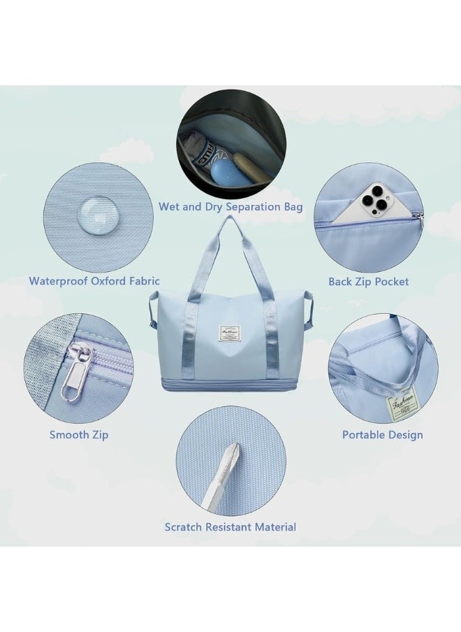 HONGFU Foldable Travel Bag Hand Carry Luggage Bag Large Waterproof Duffle Bag  - Image 5