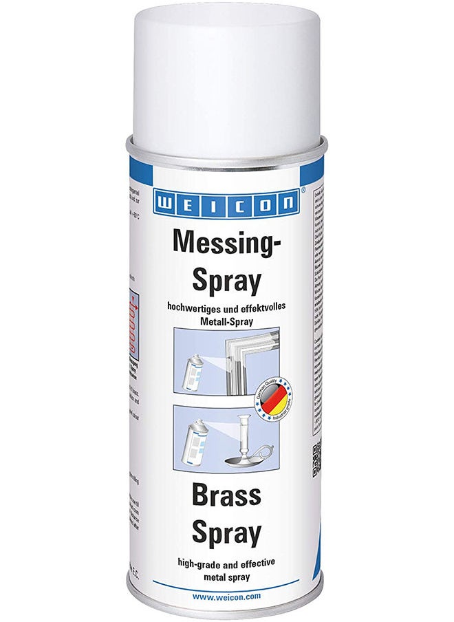 Weicon - Brass Spray 400 ml High Quality and Effective Decorative Craft Interior Exterior Spray - Image 1