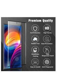 HuHa [2+2 Pack] S22 Ultra Glass Screen Protector, HD Clear 9H Tempered Glass Scratch Resistant, Fingerprint Unlock, 3D Curved, Bubble-Free  - Image 2