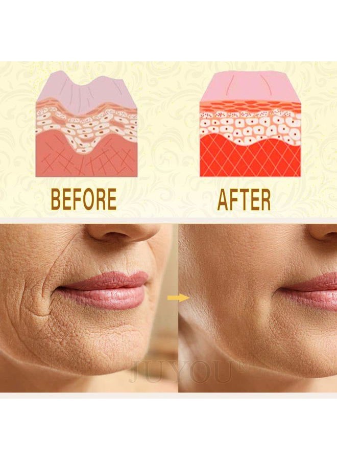 JUYOU 24K Gold Facial Mask / 24K Gold Tearing Mask, Anti-Aging Face Mask For Flawless Skin, Reduces the Appearances OF Fine Lines & Wrinkles, Clears Acne, Minimizes Pores, Moisturizes & Firms Our Skin - Image 5