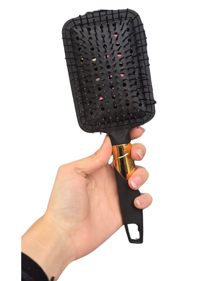 Gentle Detangling Paddle Brush – Ventilated Hair Brush for Wet & Dry Hair, Reduces Frizz, Maintains Curls, Slim Handle, for Women, Men & Children - Image 2
