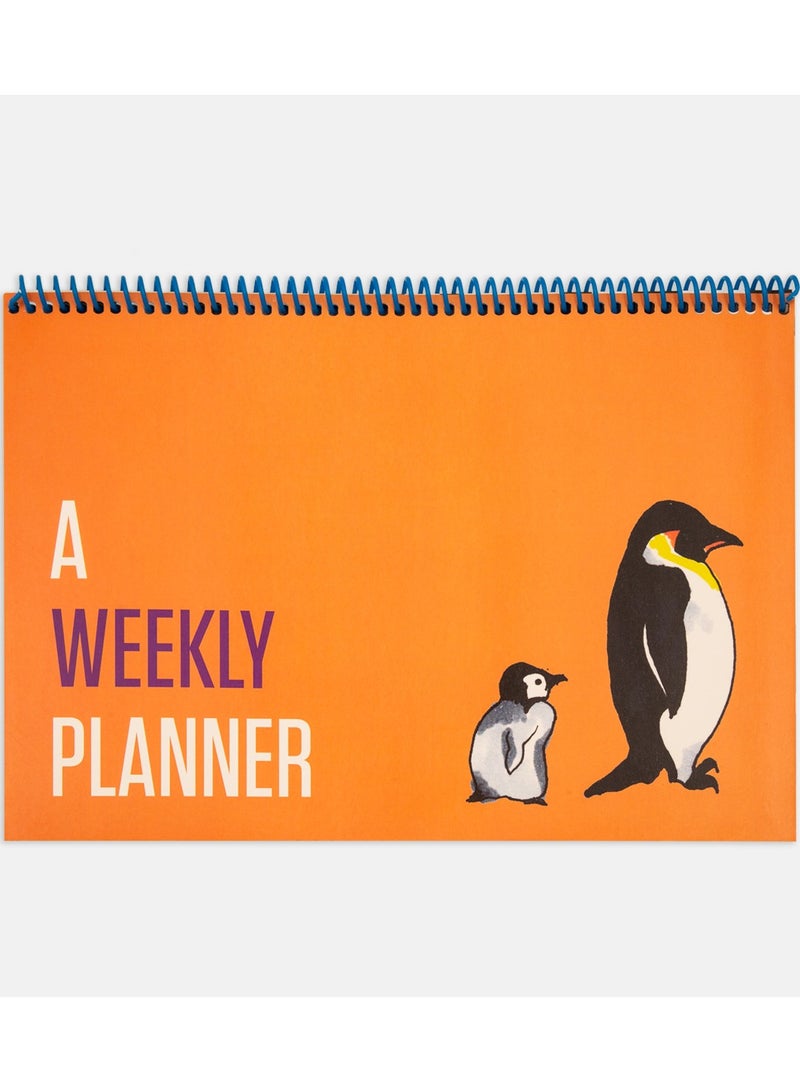 PK Design Orange Contrasting Weekly Planner Set - Image 1