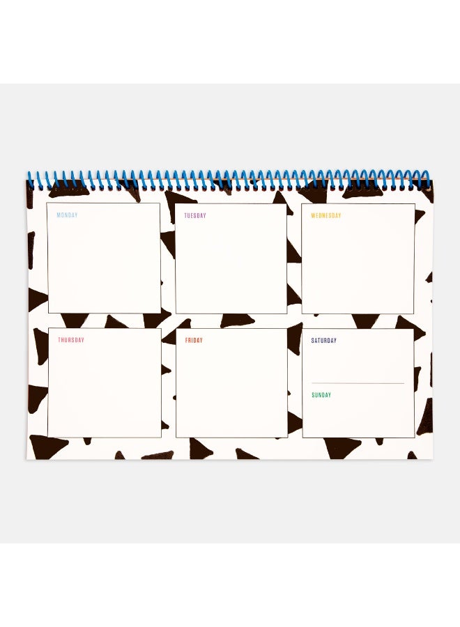 PK Design Orange Contrasting Weekly Planner Set - Image 2
