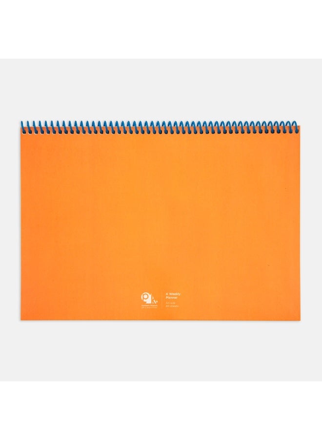 PK Design Orange Contrasting Weekly Planner Set - Image 3