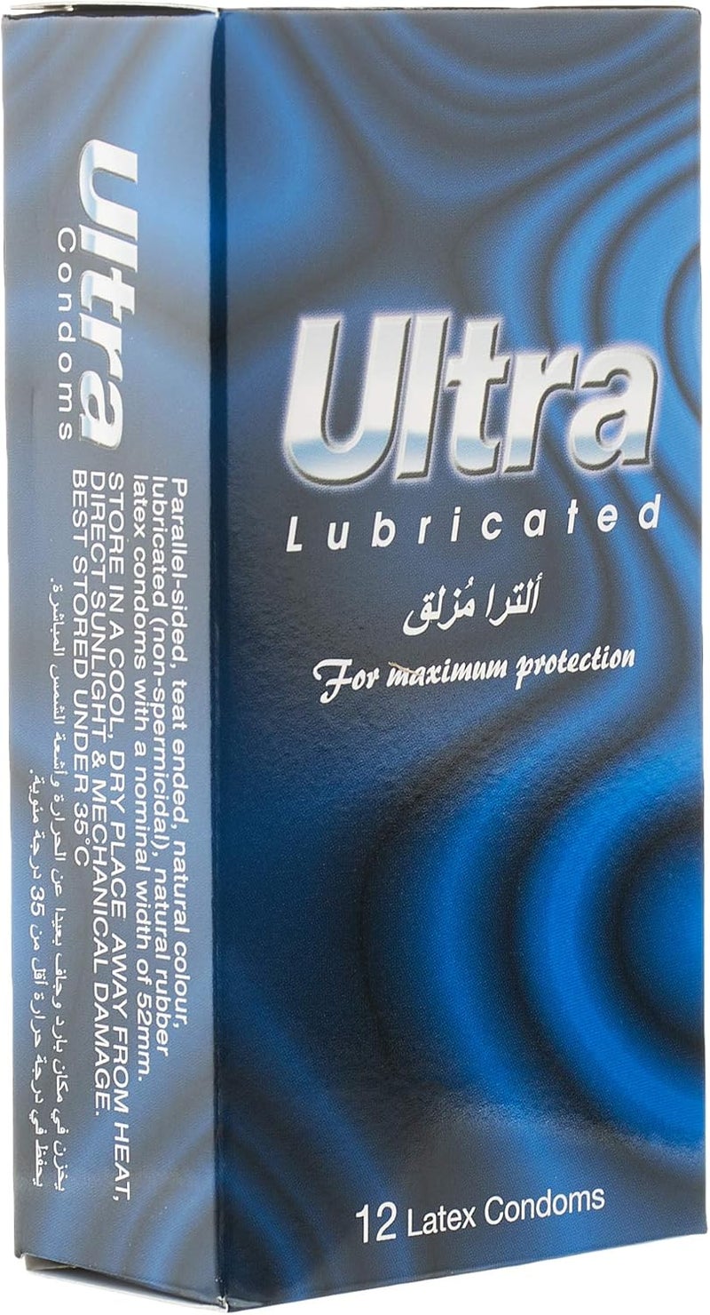 Ultra Condoms 12 Pieces, Lubricated - Image 2