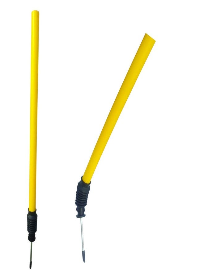 GLS Cricket Spring Stump, Target with Heaviness (Multi-Colour, Full Size) |Target Stump with Steel Spring/Ground fix Target Stump in Plastic PVC Pipe - Image 3