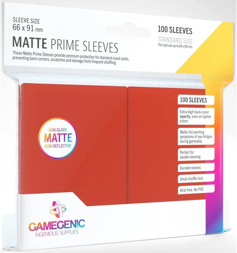 Gamegenic Sleeves: Gamegenic - Matte Prime (66 x 91 mm) (x100) - Image 1