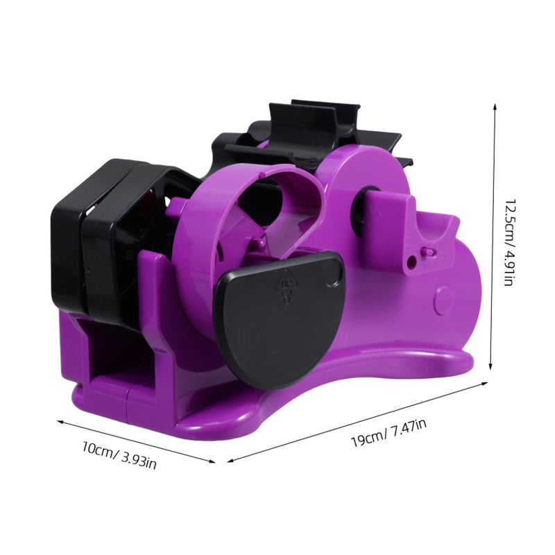 Purple Heavy Duty Tape Dispenser with Cutter Multi Functional Holder for Office Wrapping Packaging - Image 3