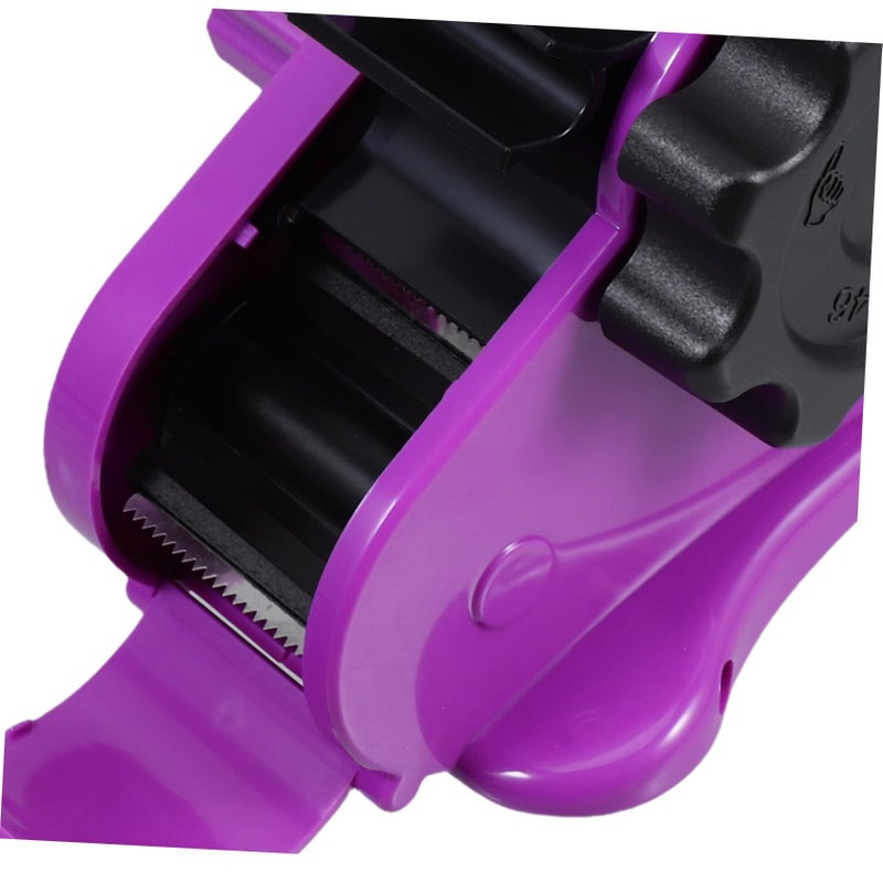 Purple Heavy Duty Tape Dispenser with Cutter Multi Functional Holder for Office Wrapping Packaging - Image 4