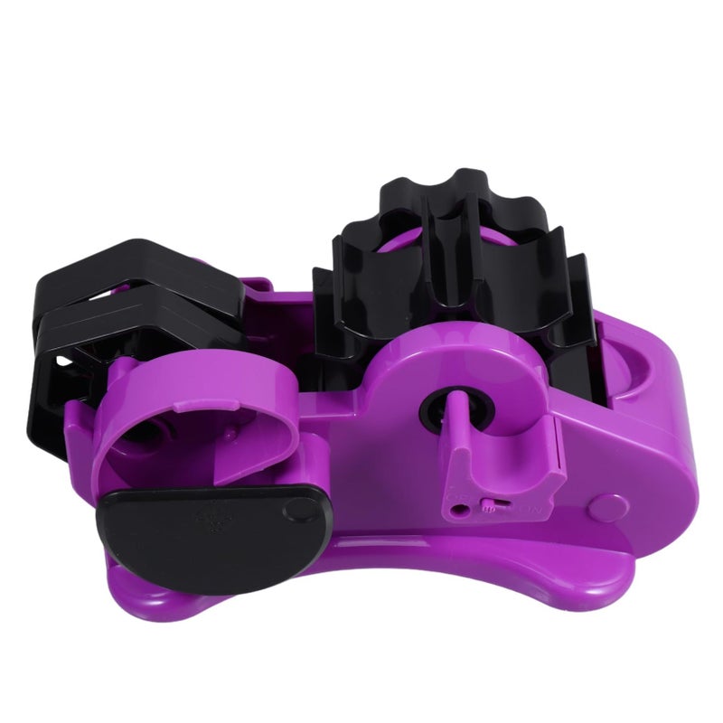 Purple Heavy Duty Tape Dispenser with Cutter Multi Functional Holder for Office Wrapping Packaging - Image 2
