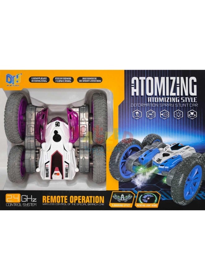 R/C Stunt Car with Spray Function – Rechargeable All-Terrain Remote Control Vehicle (Multicolor) - Image 1
