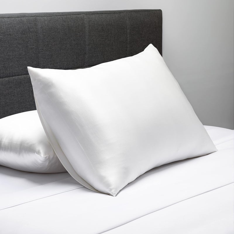 Fishers Finery 30mm 100% Pure Mulberry Silk Pillowcase, Quality Tested (White, Queen) - Image 3