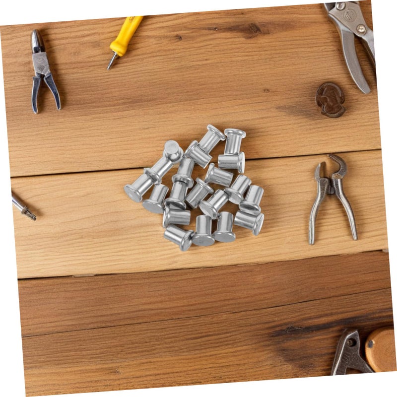 Stainless Steel Flat Head Rivets 20pcs DIY Kit for Crafts and Projects - Image 5