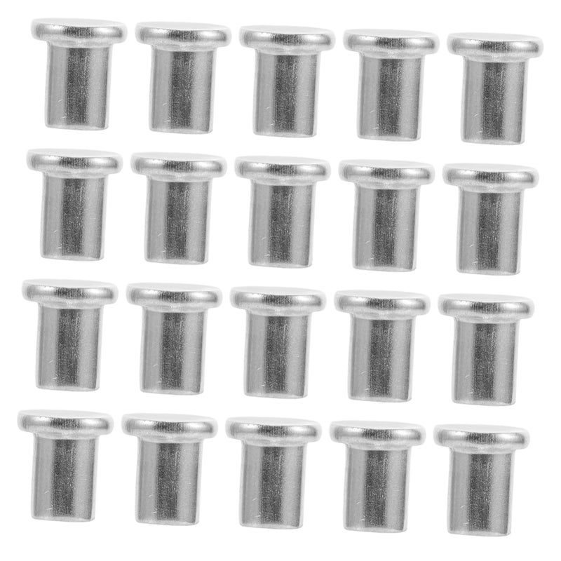 Stainless Steel Flat Head Rivets 20pcs DIY Kit for Crafts and Projects - Image 1