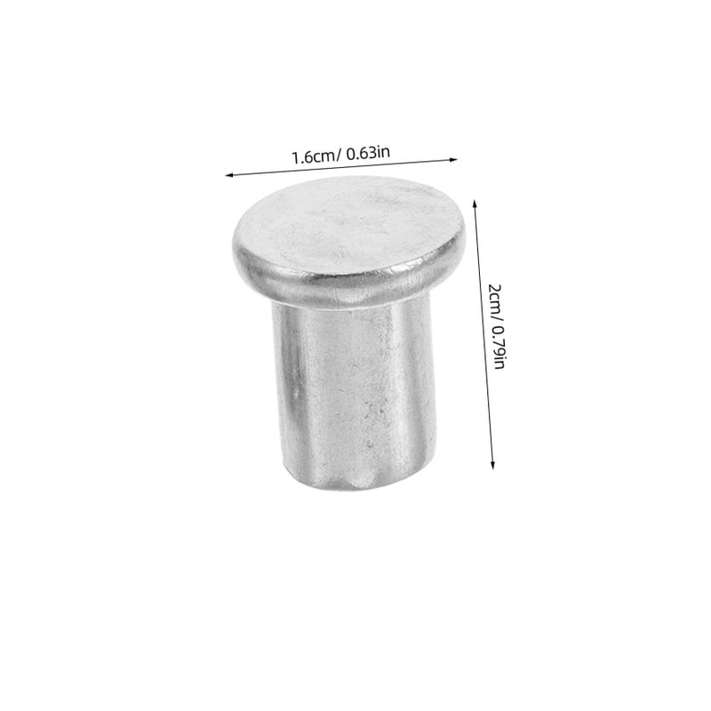 Stainless Steel Flat Head Rivets 20pcs DIY Kit for Crafts and Projects - Image 3