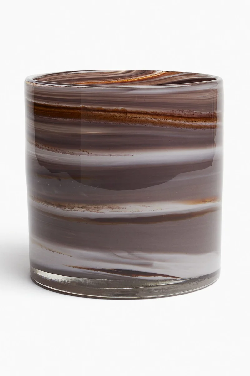 H&M Large glass candle lantern