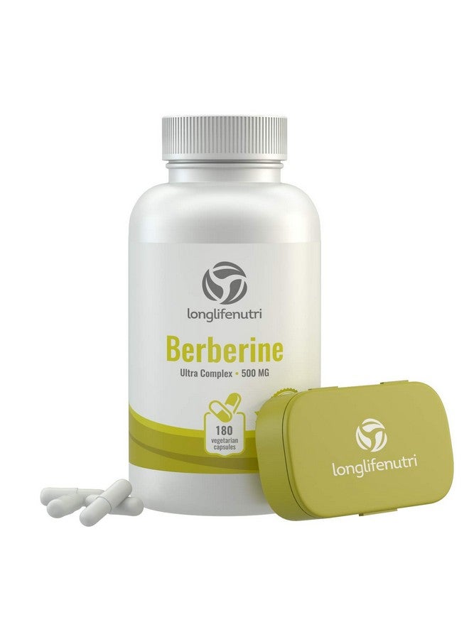 LongLifeNutri Berberine Supplement 500Mg Hcl Extract ; 180 Vegetarian Capsules ; Made In Usa ; 1000Mg Per Serving ; Dihydroberberine Plus Berberis Aristata Complex - Image 2