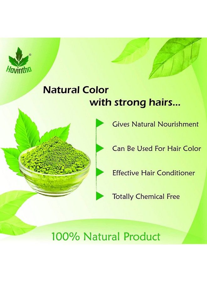 Havintha Natural Herbal Henna Hair Pack 11 Herbs Mix Mehandi Powder (227 G) - Image 4