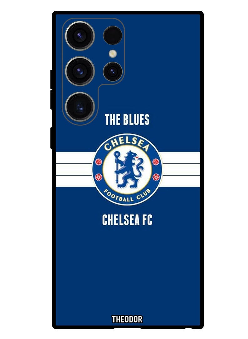 Theodor Protective Case Anti Scratch Shock Proof Bumper Cover For Samsung Galaxy S23 Ultra The Blues - Image 1