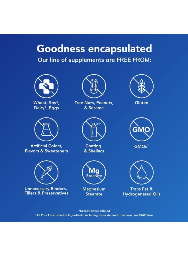 Pure Encapsulations ليثيوم أورات 5 ملغ - مكمل دعم الدماغ - مع N-أسيتيل-L-سيستين (NAC) للذاكرة وسلوك الدماغ - خالي من الغلوتين وغير معدل وراثيًا - 90 كبسولة - Image 5