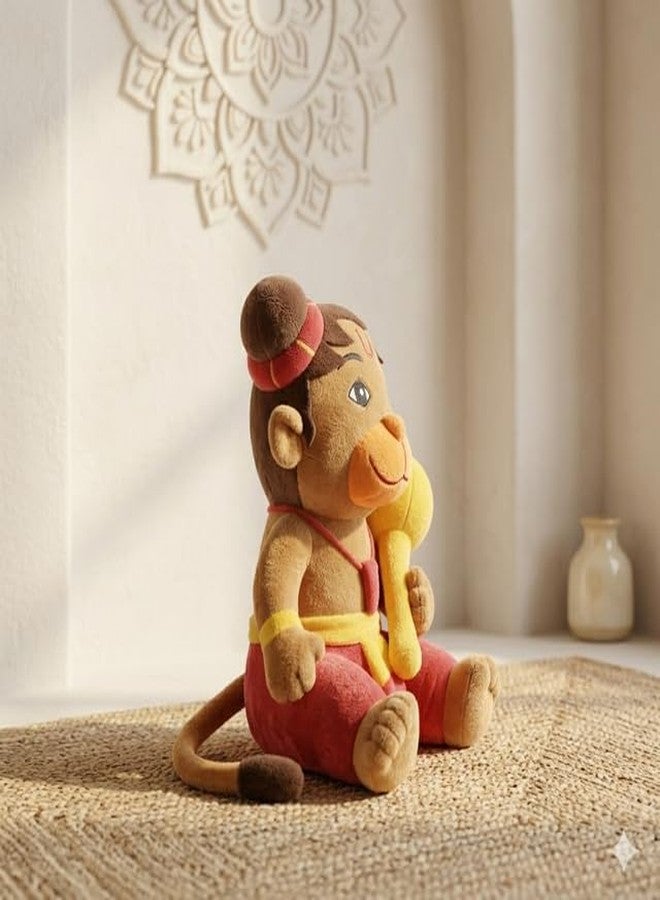 AVSHUB Hindu Idol Soft Plush Toy | Devotional Hindu God Hanuman Ji for Kids | Religious Stuffed Toys for Boys & Girls | Toy for Car Dashboard, Temple & Gifting (25cm) - Image 5