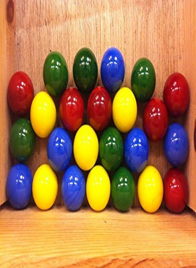 BOTARO Mega Marbles Set of 24 1" Shooter Marbles Solid Colors (6 of Each Color)