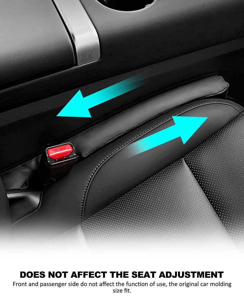 Nosxxus Leather Car Seat Gap Filler Spacer Universal Seat Gap Filler Plug for Car SUV Truck Fit Organizer Fill The Gap Between Seat and Console Stop Things from Dropping - Image 4