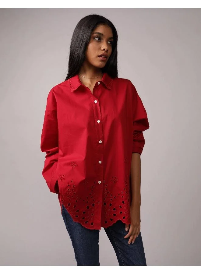 American Eagle AE Perfect Button-Up Shirt