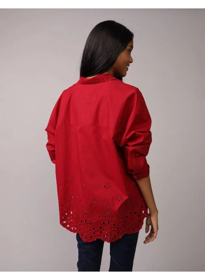 American Eagle AE Perfect Button-Up Shirt