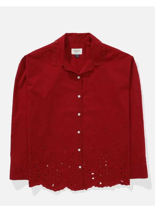 American Eagle AE Perfect Button-Up Shirt