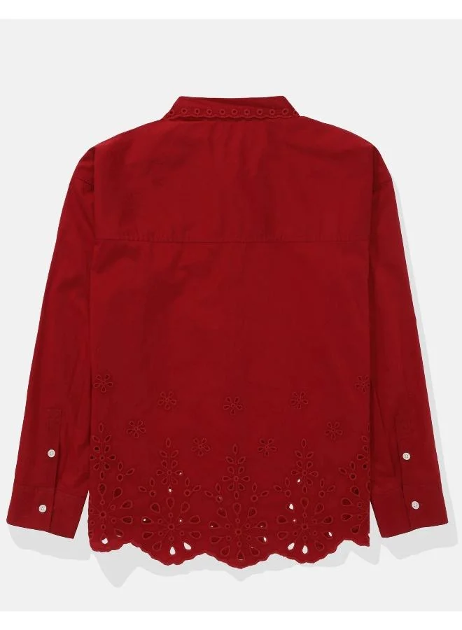 American Eagle AE Perfect Button-Up Shirt