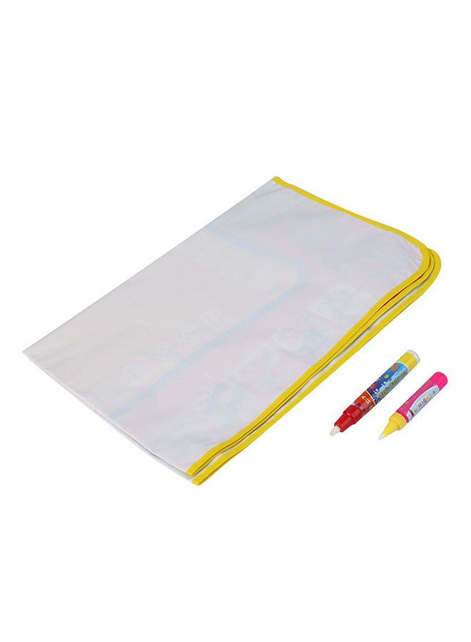 NIBEMINENT Drawing Painting Writing Board And Magic Pen Doodle Graffiti Mat Multicolour - Image 1