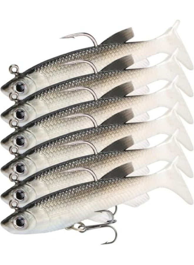 6 PCS Fishing Lures Kit, Lifelike Artificial Baits, Life-Like Baits Set, Plastic Swimbaits for Saltwater/Freshwater, Fishing Gear and Fishing Gifts - Image 1