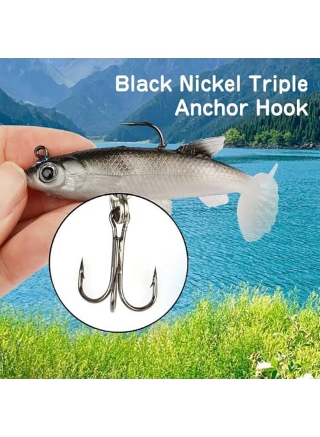 6 PCS Fishing Lures Kit, Lifelike Artificial Baits, Life-Like Baits Set, Plastic Swimbaits for Saltwater/Freshwater, Fishing Gear and Fishing Gifts - Image 3