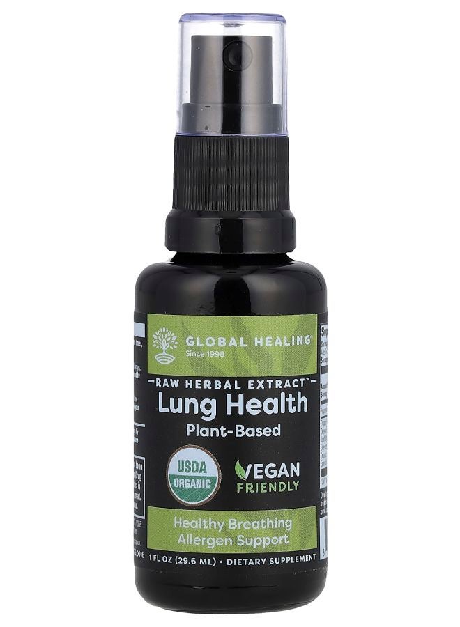 global healing center Raw Herbal Extract Lung Health 1 fl oz (29.6 ml)