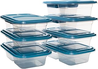 GoodCook EveryWare Pack of 7 BPA-Free Plastic Bento Box Food Storage Containers with Lids Set (42032) - Image 1