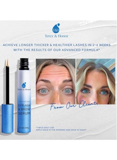 Terez & Honor TEREZ & HONOR Natural Eyelash Growth Serum and Brow Enhancer to Grow Thicker, Longer Lashes for Long, Luscious Lashes and Eyebrows[3ml] 3ml  - Image 2